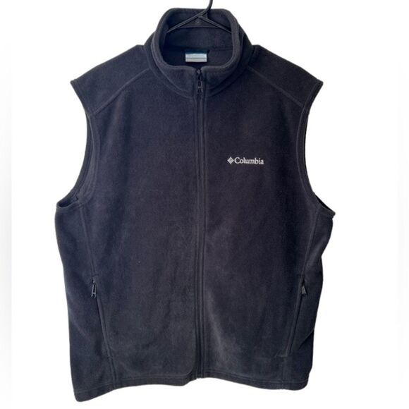 Columbia Jackets & Blazers - Columbia Black Warm Fuzzy Zip Up Vest